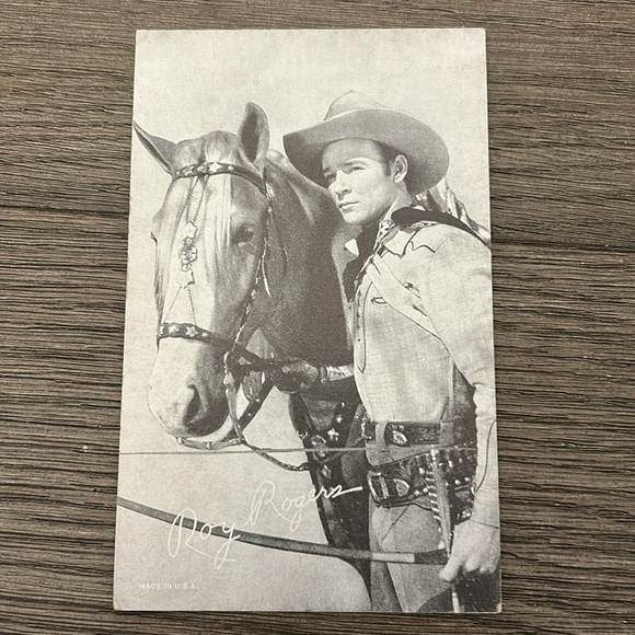 Vintage cowboy arcade cards movie Hollywood John Wayne Gene Autry Roy Rogers ++ - Picture 6 of 14